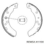Колодки тормозный зад. (барабаны) Transit 1986-1991 80-120 (228mm x 45mm)